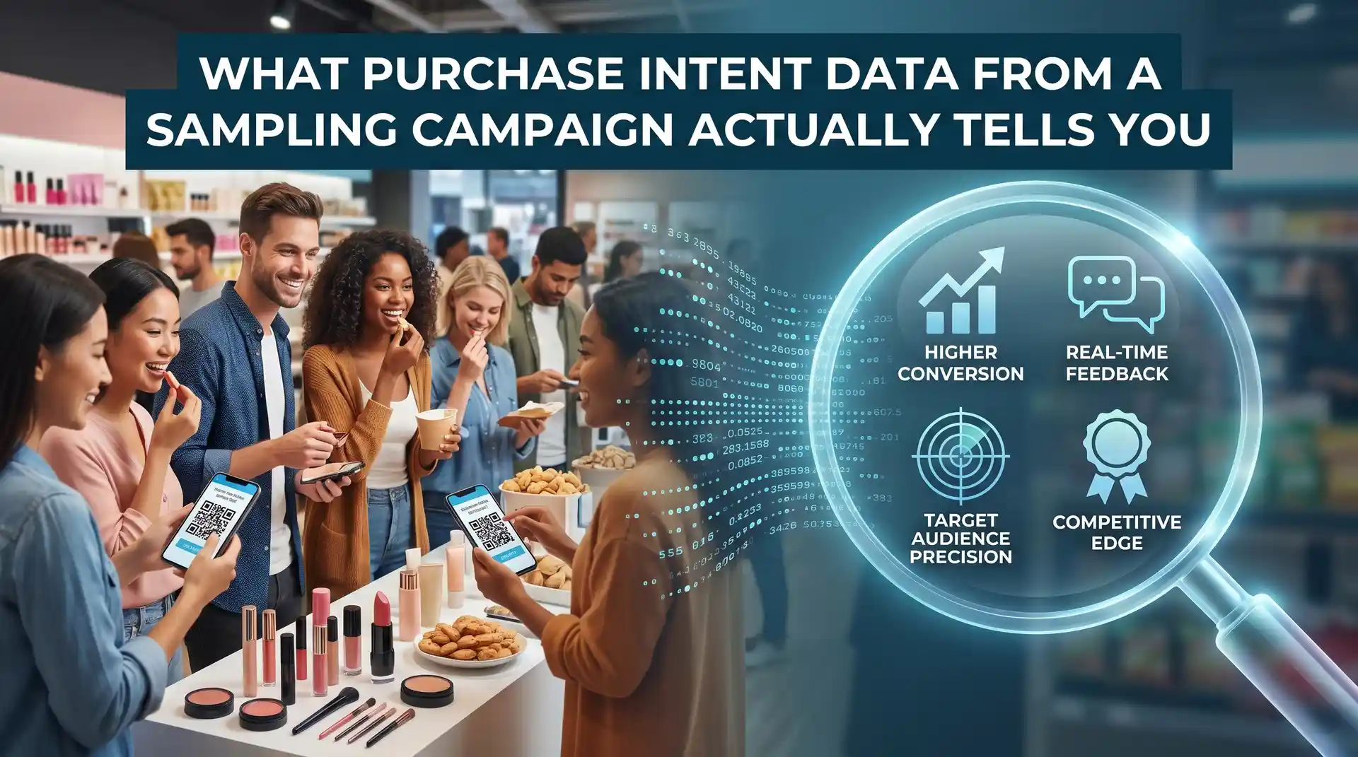 Data analytics dashboard showing campaign performance metrics