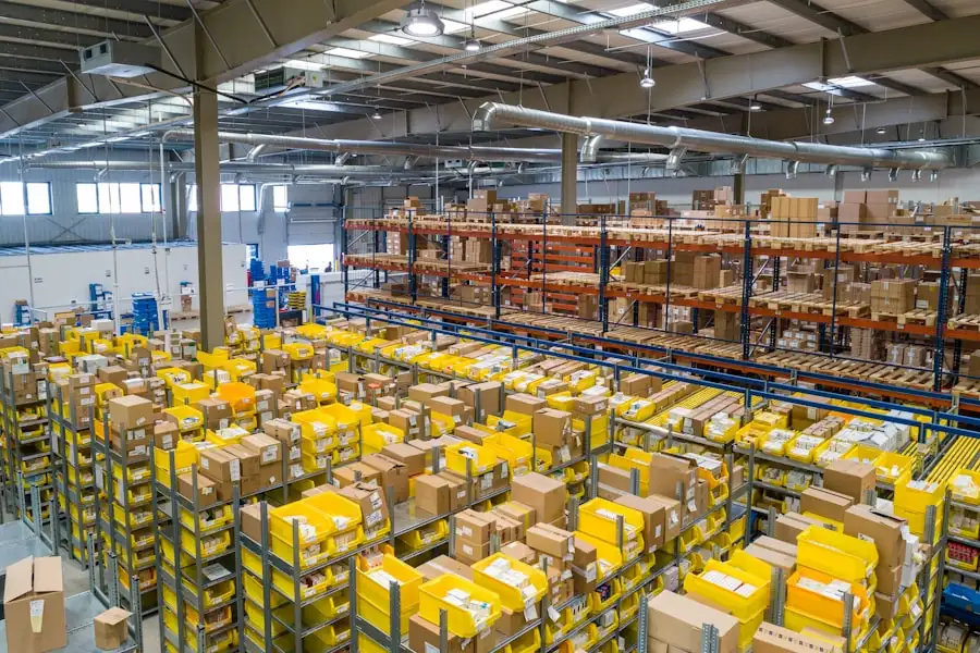 Professional warehouse inventory management and organised stock