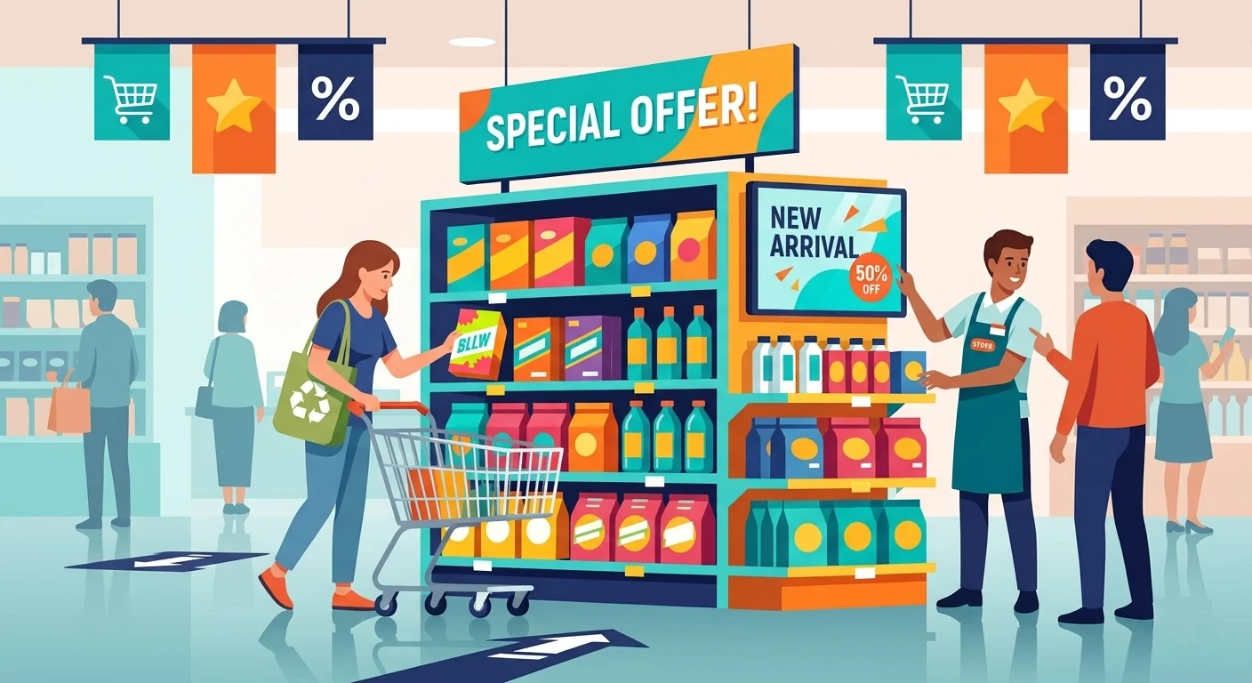 Premium product display at a modern retail environment