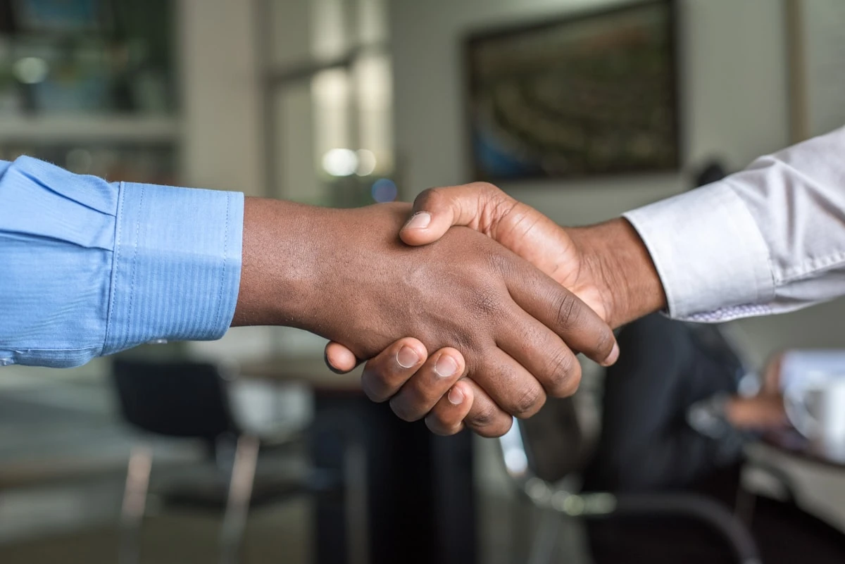 Professional business collaboration and partnership meeting